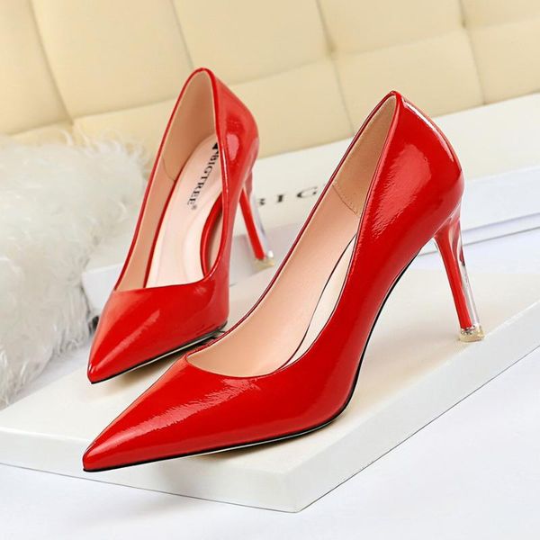 crystal heels red patent leather high shoes women pumps pointed-toe stiletto woman wedding party dress, Black
crystal heels red patent leather high shoes women pumps pointed-toe stiletto woman wedding party dress, Black