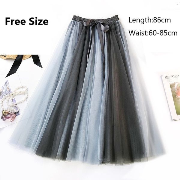 dresses size women 2 colors block a-line spring midi elastic high wasit elegant umbrella mesh skirts with contrast bow tie, Black;gray
dresses size women 2 colors block a-line spring midi elastic high wasit elegant umbrella mesh skirts with contrast bow tie, Black;gray