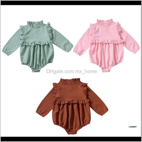 jumpsuitsrompers clothing baby maternity drop delivery 2021 baby girls solid rompers 3 colors casual long sleeve cotton ruffle lace jumpsuit, Blue
jumpsuitsrompers clothing baby maternity drop delivery 2021 baby girls solid rompers 3 colors casual long sleeve cotton ruffle lace jumpsuit, Blue