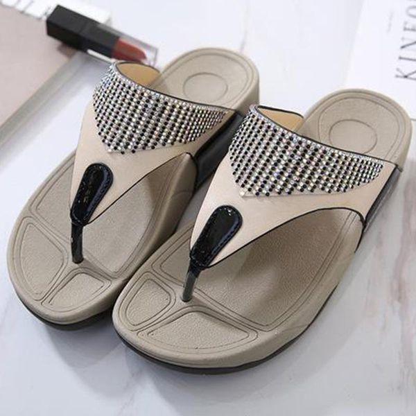 ladies slippers fashion casual summer beach shoes breathable sandals and crystal, Black
ladies slippers fashion casual summer beach shoes breathable sandals and crystal, Black