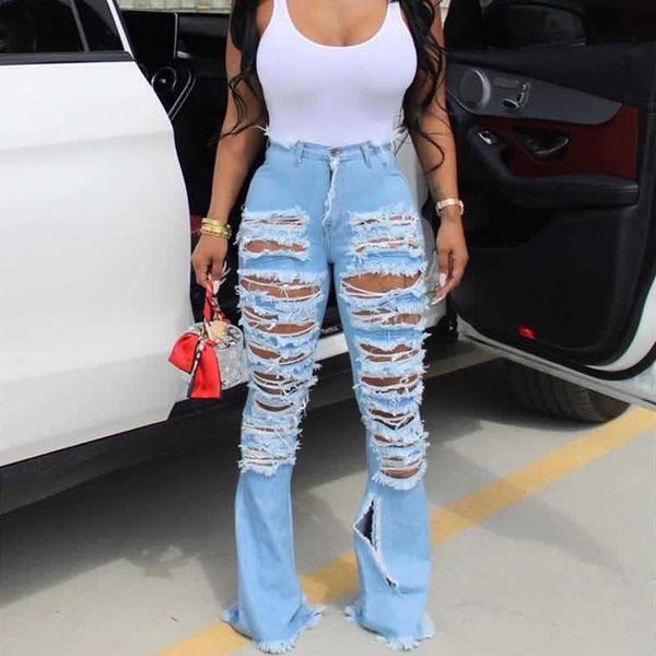 women's jeans 2021 fashion denim pants women retro solid hole ripped flare trousers street skinny high waist lady, Blue
women's jeans 2021 fashion denim pants women retro solid hole ripped flare trousers street skinny high waist lady, Blue