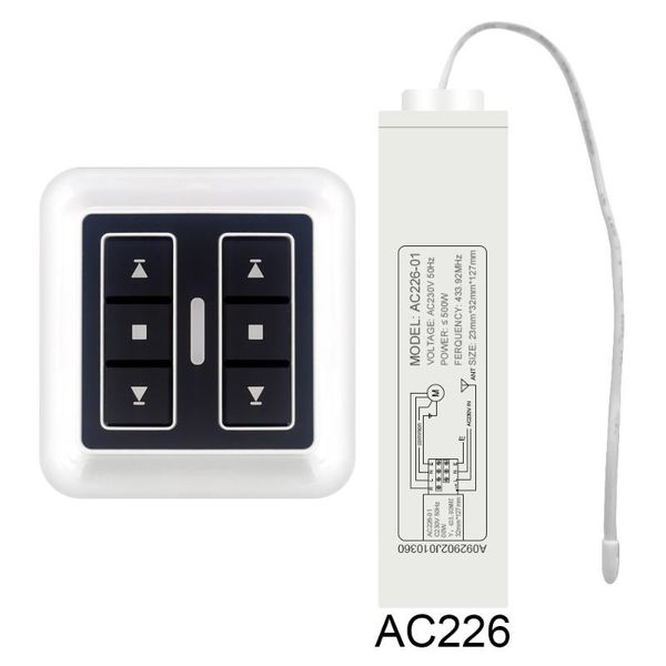 smart home control universal 433 mhz remote rf switch motor receiver controller transmitter wall for automated curtain
smart home control universal 433 mhz remote rf switch motor receiver controller transmitter wall for automated curtain
