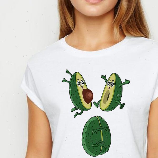 t women shirts shirt unite avocado ulzzang spring summer loose avant garde versatile round collar, White
t women shirts shirt unite avocado ulzzang spring summer loose avant garde versatile round collar, White