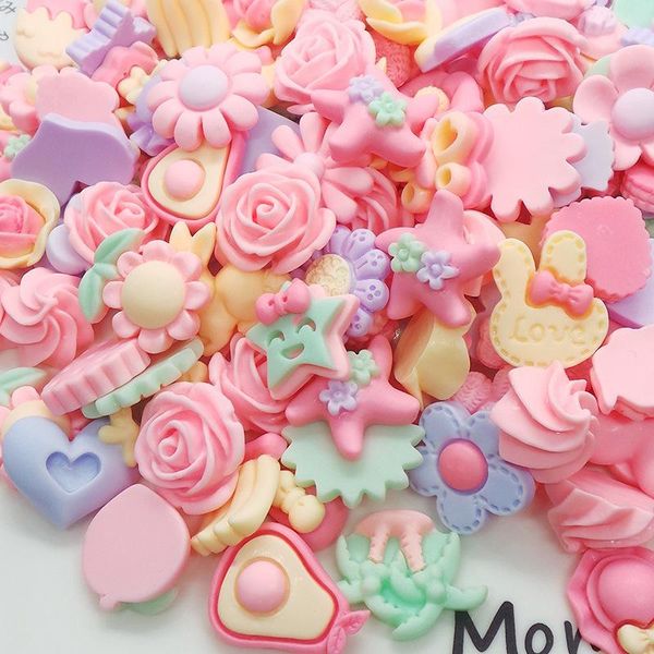 nail art decorations 100pcs resin flatback charms accessories mixedcolor cute sweets shape heart star flower 3d-nail-charms for diy, Silver;gold 
nail art decorations 100pcs resin flatback charms accessories mixedcolor cute sweets shape heart star flower 3d-nail-charms for diy, Silver;gold