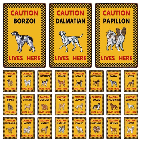 dog caution greyhound akita dalmtian pug lives here metal sign home decor bar wall art painting 20*30 cm size dy164
dog caution greyhound akita dalmtian pug lives here metal sign home decor bar wall art painting 20*30 cm size dy164