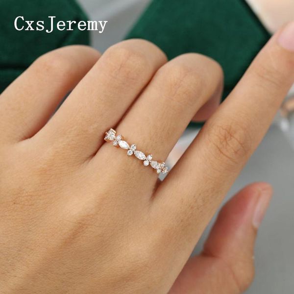 cluster rings cxsjeremy moissanite wedding band 14k 585 rose gold marquise cut half eternity stacking bridal gift white enagement ring, Golden;silver
cluster rings cxsjeremy moissanite wedding band 14k 585 rose gold marquise cut half eternity stacking bridal gift white enagement ring, Golden;silver