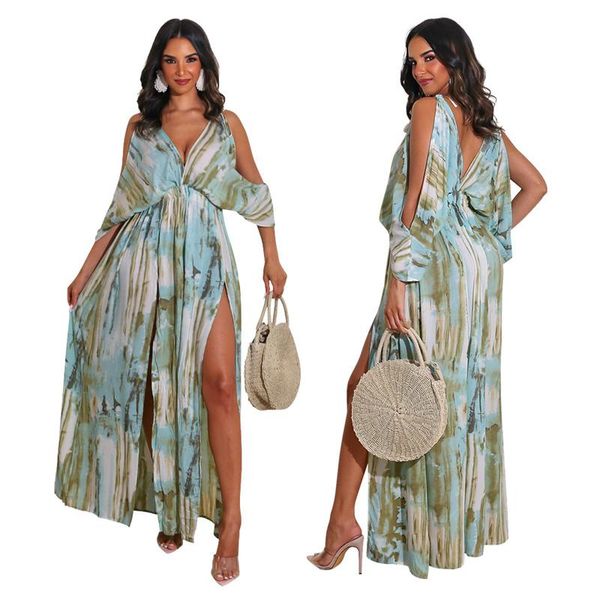 ethnic clothing bonnie forest bohemian tie-dye print v neck high slit maxi dress summer boho sleeve gowns vacation outfits, Red
ethnic clothing bonnie forest bohemian tie-dye print v neck high slit maxi dress summer boho sleeve gowns vacation outfits, Red