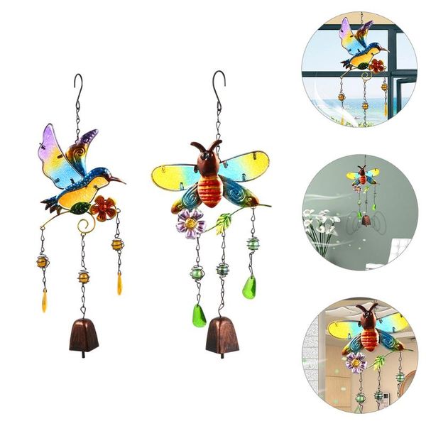decorative objects & figurines 2pcs wind bells colorful painted chimes iron cartoon hanging pendants 
decorative objects & figurines 2pcs wind bells colorful painted chimes iron cartoon hanging pendants
