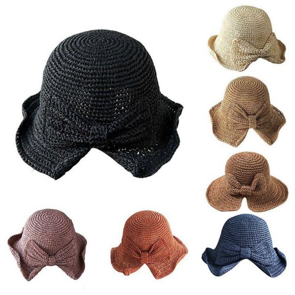 wide brim hats ladies foldable hand-woven straw hat bowknot hollow sandal sun literary holiday beach hide, Blue;gray
wide brim hats ladies foldable hand-woven straw hat bowknot hollow sandal sun literary holiday beach hide, Blue;gray