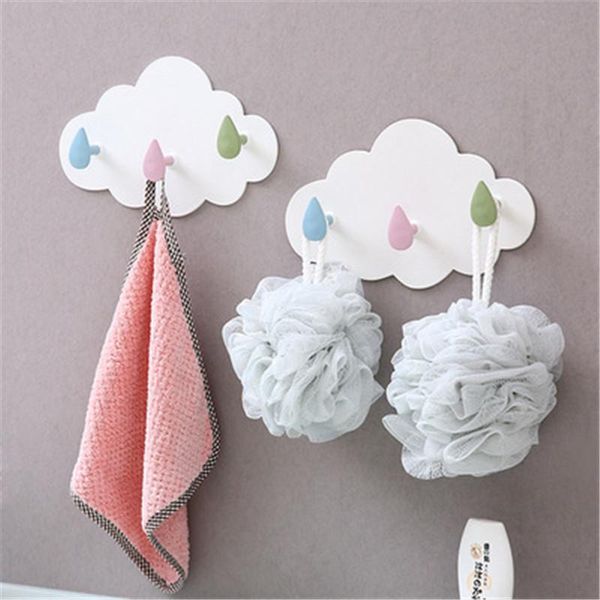 hooks & rails 1pc cloud shape three wall-mounted diy plastic hanger adhesive hanging clothes towel holder racks wall decoration
hooks & rails 1pc cloud shape three wall-mounted diy plastic hanger adhesive hanging clothes towel holder racks wall decoration