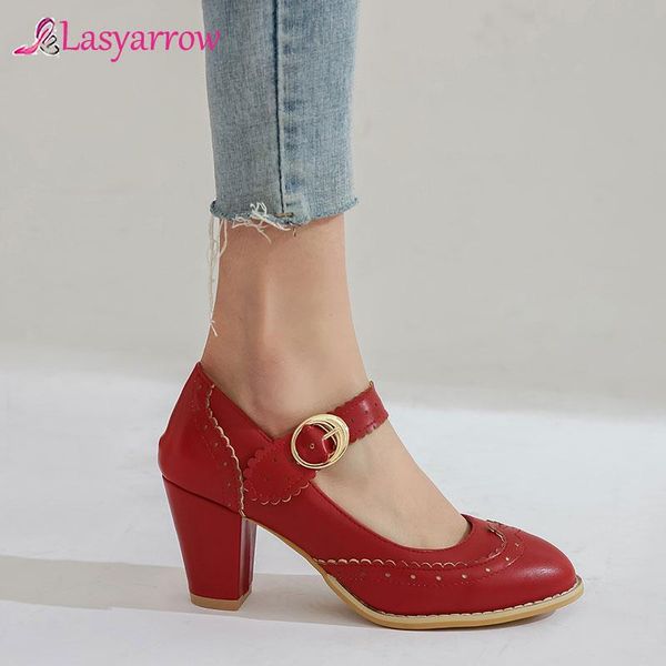 dress shoes lasyarrow fashion womens pumps pink red black block women heels mary jane party high heel buckle plus size 32-48
dress shoes lasyarrow fashion womens pumps pink red black block women heels mary jane party high heel buckle plus size 32-48