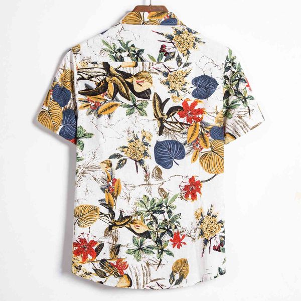 boutique fashion shirt hawaiian holiday short sleeve printing men's casual cotton linen, White;black
boutique fashion shirt hawaiian holiday short sleeve printing men's casual cotton linen, White;black