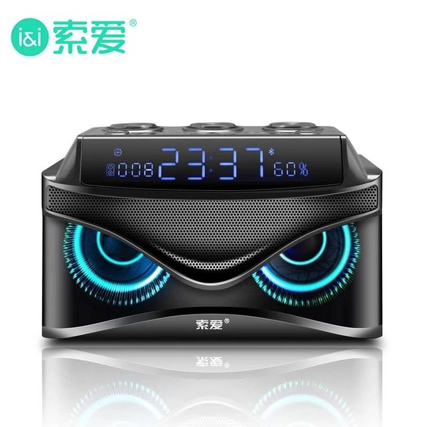 subwoofer audio music center wireless bluetooth speaker column portable with led display advanced for pc computer tf aux speakers