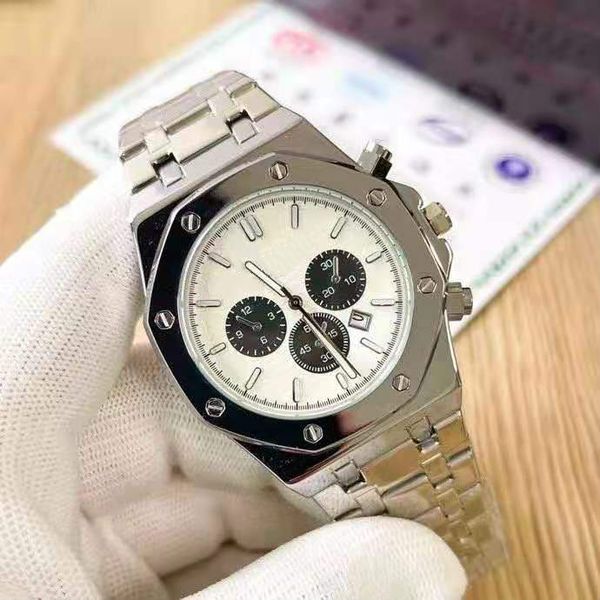 2021 all subdials work leisure mens watches stainless steel quartz wristwatches satch watch for men relojes gift, Slivery;brown
2021 all subdials work leisure mens watches stainless steel quartz wristwatches satch watch for men relojes gift, Slivery;brown