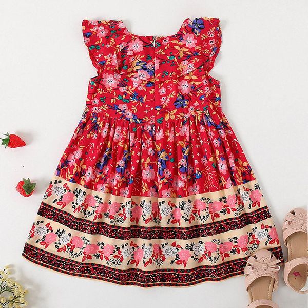 floral print girls dresses petal sleeve children for short ruffle summer dress clothes 2021 costume girl's, Red;yellow
floral print girls dresses petal sleeve children for short ruffle summer dress clothes 2021 costume girl's, Red;yellow