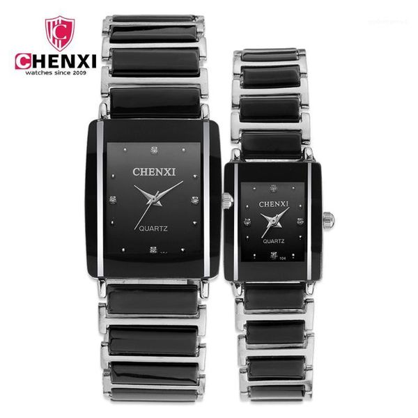 wristwatches chenxi fashion couple watch ceramics watchband rectangle dial women men luxury gift reloj de mujer, Slivery;brown
wristwatches chenxi fashion couple watch ceramics watchband rectangle dial women men luxury gift reloj de mujer, Slivery;brown