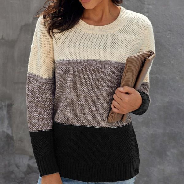 women's sweaters ladies long-sleeved sweater autumn winter round neck color block patchwork casual fashion black xl size, White;black
women's sweaters ladies long-sleeved sweater autumn winter round neck color block patchwork casual fashion black xl size, White;black