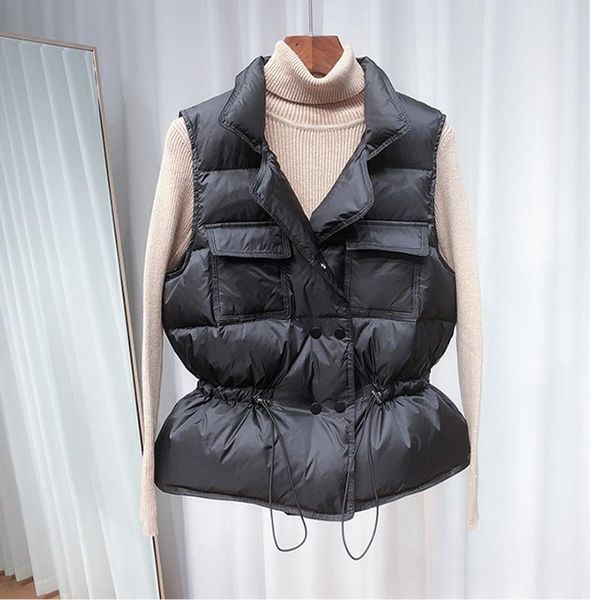 women's vests winter down vest women short windbreaker lightweight coat warm waistcoat female white duck sleeveless jacket, Black;white
women's vests winter down vest women short windbreaker lightweight coat warm waistcoat female white duck sleeveless jacket, Black;white