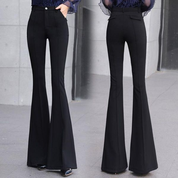 women's pants & capris women springy high waist bell bottom mom casual black flare wide leg big plus size s-3xl trousers, Black;white
women's pants & capris women springy high waist bell bottom mom casual black flare wide leg big plus size s-3xl trousers, Black;white