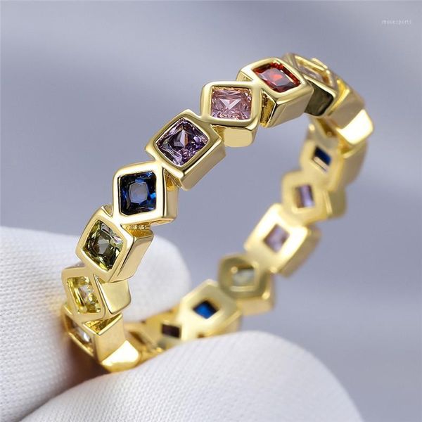 wedding rings luxury female rainbow crystal stone ring charm gold color love for women promise geometry zircon engagement1, Slivery;golden
wedding rings luxury female rainbow crystal stone ring charm gold color love for women promise geometry zircon engagement1, Slivery;golden