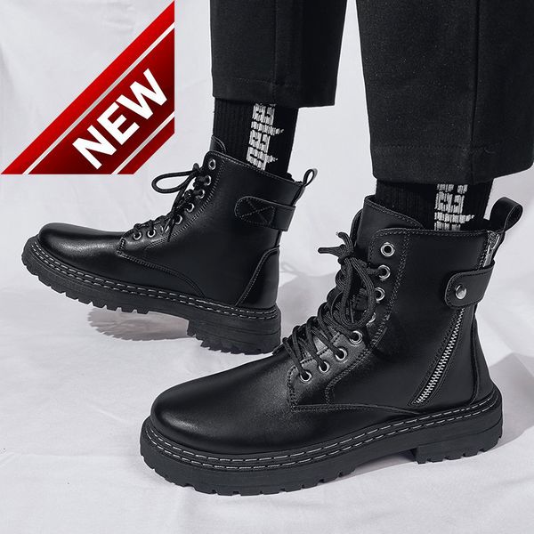 2021 new black martin british wind work clothes motorcycle boots autumn and winter high men's shoes
2021 new black martin british wind work clothes motorcycle boots autumn and winter high men's shoes