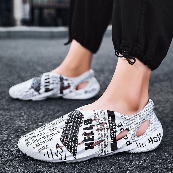 sandals slippers male baotou couple beach shoes dual-use ins tide anti-skid hole summer casual wear, Black
sandals slippers male baotou couple beach shoes dual-use ins tide anti-skid hole summer casual wear, Black