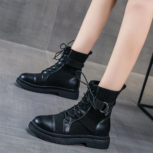 boots women shoes fashion knitting ankle ladies lace up motorcycle botas 2021 female autumn footwear platform casual, Black
boots women shoes fashion knitting ankle ladies lace up motorcycle botas 2021 female autumn footwear platform casual, Black