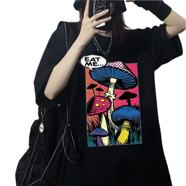 women's t-shirt harajuku colorful mushroom print street casual streetwear 2021 pullover female mens fashion, White
women's t-shirt harajuku colorful mushroom print street casual streetwear 2021 pullover female mens fashion, White
