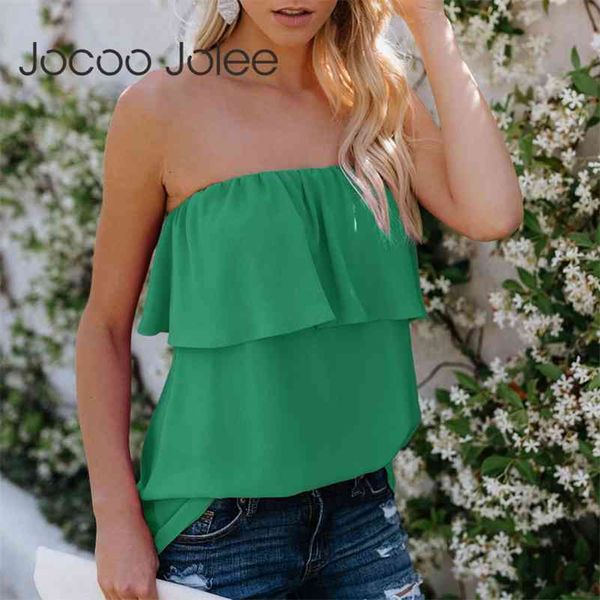 women off shoulder sleeveless ruffled casual solid beach chiffon blouse female shirt blusa 210416, White
women off shoulder sleeveless ruffled casual solid beach chiffon blouse female shirt blusa 210416, White