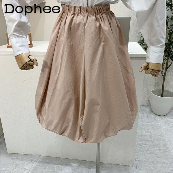 summer french lantern skirt women's elastic high waist slimming casual loose short student ruffled a line skirts, Black
summer french lantern skirt women's elastic high waist slimming casual loose short student ruffled a line skirts, Black