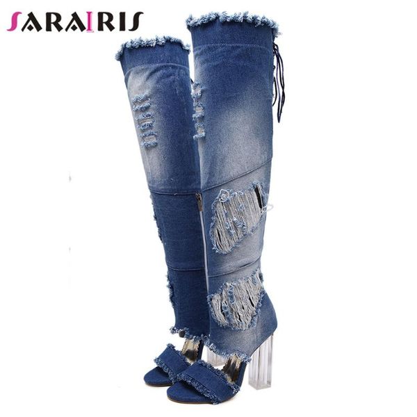 boots sarairis open toe clear heel fashion brand women hollow out lace up ladies summer knee high shoes, Black
boots sarairis open toe clear heel fashion brand women hollow out lace up ladies summer knee high shoes, Black