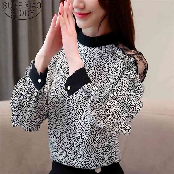 lace shoulder ruffles long sleeve chiffon blouse polka dot women and casual lady fashion clothing blusas 6726 50 210506, White
lace shoulder ruffles long sleeve chiffon blouse polka dot women and casual lady fashion clothing blusas 6726 50 210506, White