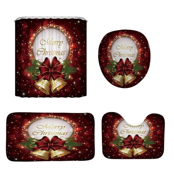 4pcs full set christmas serie printing bathroom shower curtain toilet waterproof curtains
4pcs full set christmas serie printing bathroom shower curtain toilet waterproof curtains