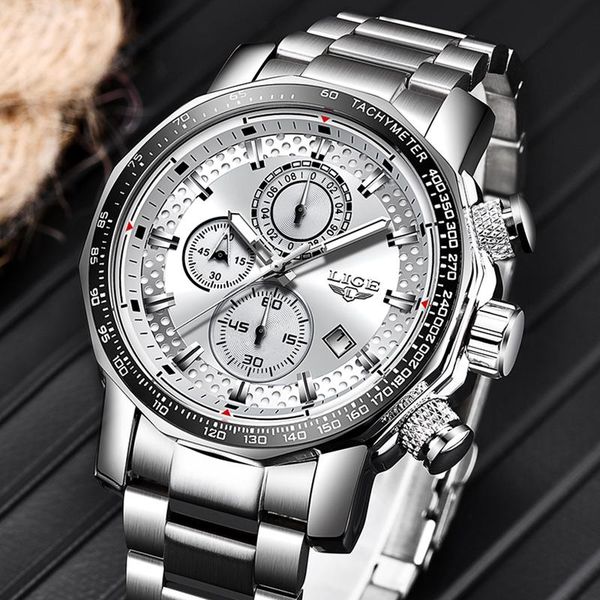 wristwatches 2021 lige fashion mens watches stainless steel sport chronograph quartz watch men black relogio masculino, Slivery;brown
wristwatches 2021 lige fashion mens watches stainless steel sport chronograph quartz watch men black relogio masculino, Slivery;brown