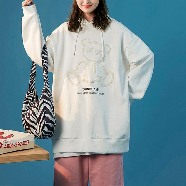 women's hoodies & sweatshirts 2021 oversize long sleeve fleece cartoon printing pullovers autumn winter hooded harajuku fashion streetw, Black
women's hoodies & sweatshirts 2021 oversize long sleeve fleece cartoon printing pullovers autumn winter hooded harajuku fashion streetw, Black