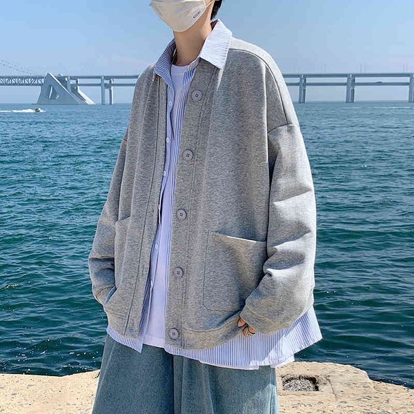 mens sweater autumn cardigan sweater men's korean version trend ins loose and versatile couple coat casual hsome clothes, Black
mens sweater autumn cardigan sweater men's korean version trend ins loose and versatile couple coat casual hsome clothes, Black