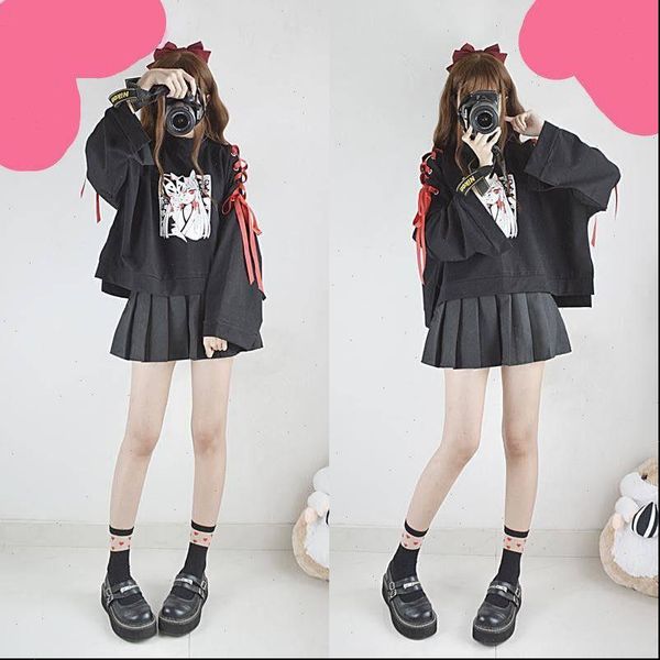 japanese version tee long sleeve women t shirt harajuku print loose casual patchwort cute japan kawaii girls, White
japanese version tee long sleeve women t shirt harajuku print loose casual patchwort cute japan kawaii girls, White