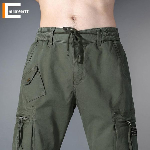 men's pants 2021 men cargo army military casual fashion pocket zipper trousers elastic waits tactical work male, Black
men's pants 2021 men cargo army military casual fashion pocket zipper trousers elastic waits tactical work male, Black
