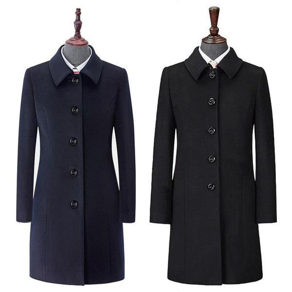 women's wool & blends inner liner professional frock coat winter 4s el front desk work clothes double face girl's, Black
women's wool & blends inner liner professional frock coat winter 4s el front desk work clothes double face girl's, Black