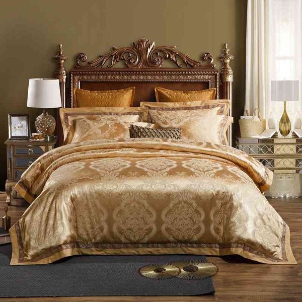luxury bedding king size golden silver color satin jacquard duvet bed spread cover set pillowcase
luxury bedding king size golden silver color satin jacquard duvet bed spread cover set pillowcase