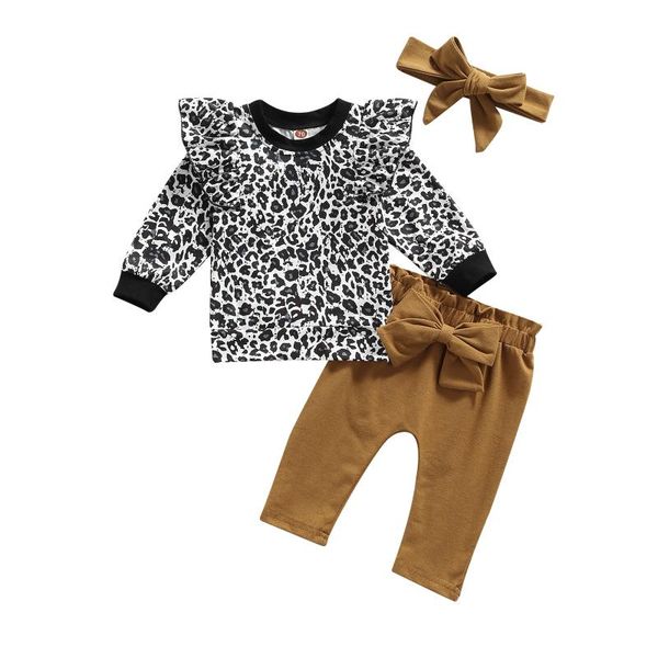 clothing sets 3pcs baby girls autumn clothes leopard print ruffles long sleeve pullover solid pants headband 0-24m, White
clothing sets 3pcs baby girls autumn clothes leopard print ruffles long sleeve pullover solid pants headband 0-24m, White