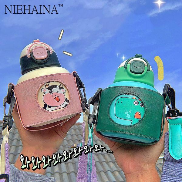 water bottles 480ml children's large-capacity student cup with straws cute 304 stainless steel vacuum flask portable pot-bellied b
water bottles 480ml children's large-capacity student cup with straws cute 304 stainless steel vacuum flask portable pot-bellied b