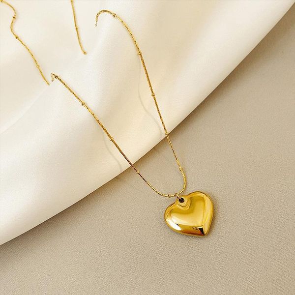 pendant necklaces meyrroyu stainless steel romantic gold color heart necklace for women chain 2021 trend party gift fashion jewelry, Silver
pendant necklaces meyrroyu stainless steel romantic gold color heart necklace for women chain 2021 trend party gift fashion jewelry, Silver