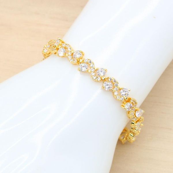 link, chain dubai classic gold color bracelet for women birthday wedding jewelry gift 7 colors available black zirconia 20cm
link, chain dubai classic gold color bracelet for women birthday wedding jewelry gift 7 colors available black zirconia 20cm