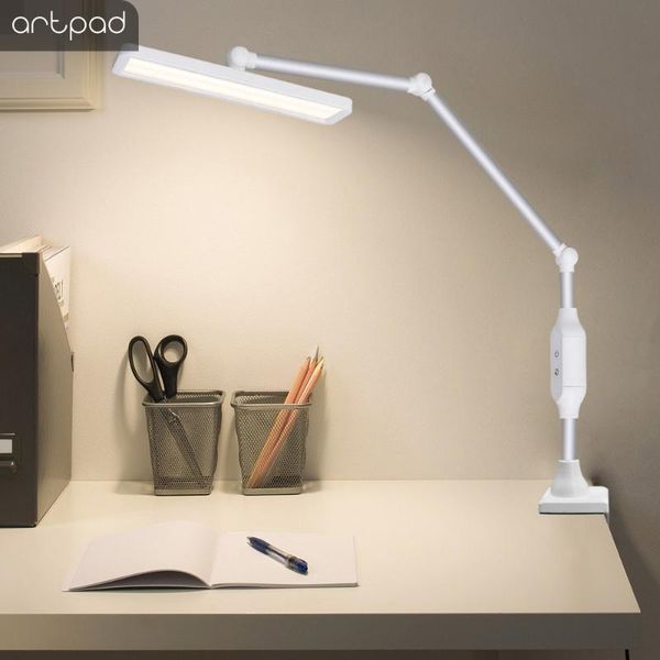 table lamps artpad 12w clip lamp on desk long rotatable arm white black led 25 levels dimming touch eye-care reading desklight
table lamps artpad 12w clip lamp on desk long rotatable arm white black led 25 levels dimming touch eye-care reading desklight