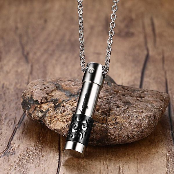 pendant necklaces stainless steel perfume bottle pendants mens womens openable urn keepsake jewelry cylinder ashes memorial gifts, Silver
pendant necklaces stainless steel perfume bottle pendants mens womens openable urn keepsake jewelry cylinder ashes memorial gifts, Silver