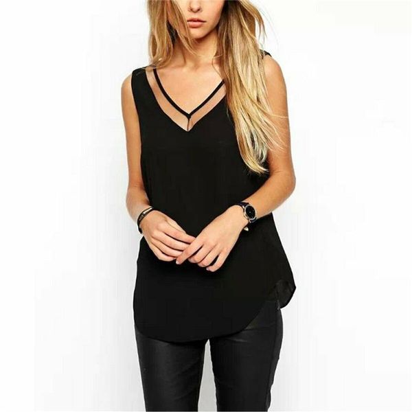 women's tanks & camis summer s-xxxl women chiffon vest plus size ladies sleeveless v neck solid thin casual black white camisole tees
women's tanks & camis summer s-xxxl women chiffon vest plus size ladies sleeveless v neck solid thin casual black white camisole tees