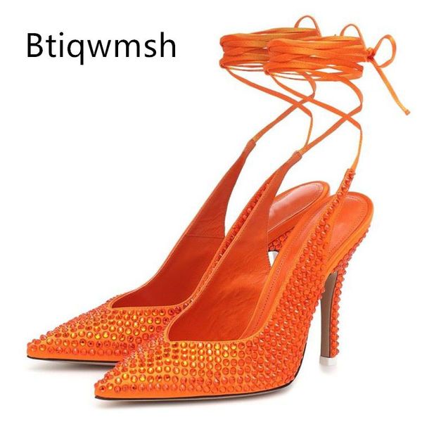 sandals orange luxury satin rhinestone women pointed toe cross strap thin high heels shoes woman party, Black
sandals orange luxury satin rhinestone women pointed toe cross strap thin high heels shoes woman party, Black