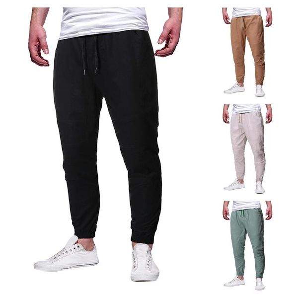 men's pants mens joggers loose casual soild color tethered waistband with and long trousers pockets men sportswear, Black
men's pants mens joggers loose casual soild color tethered waistband with and long trousers pockets men sportswear, Black