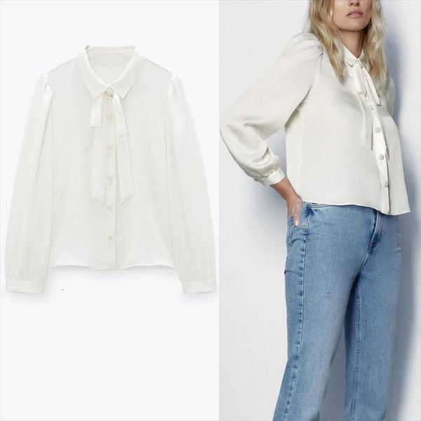 spring za ecru bow womens shirt bejewlled button office long puff sleeve crop female casual feminine, White
spring za ecru bow womens shirt bejewlled button office long puff sleeve crop female casual feminine, White